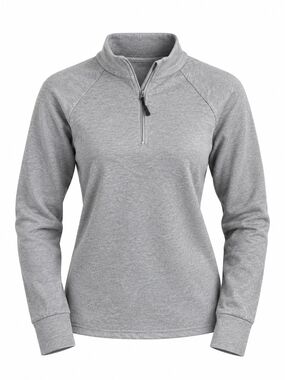 Danskin Light Gray Quarter-Zip Pullover